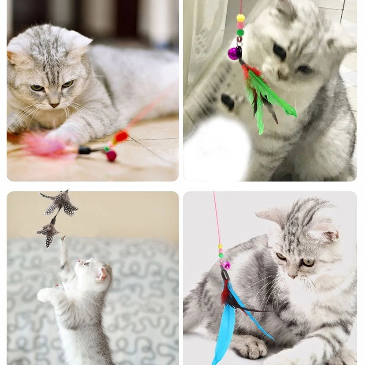 Interactive Feather Wand Refill Pack (11 Pcs)