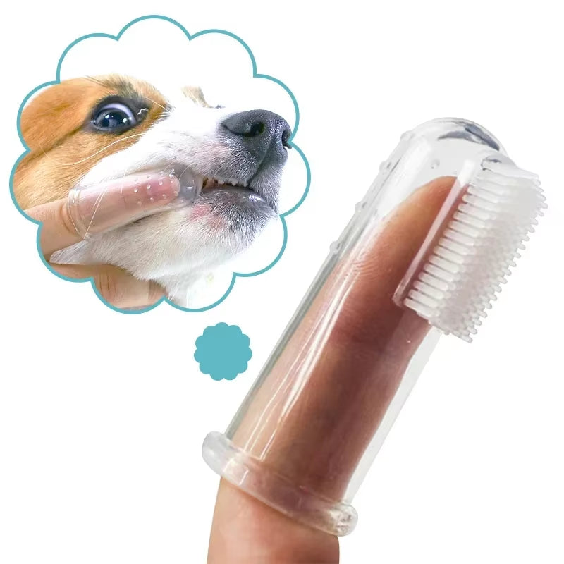 Soft Silicone Dental Finger Brush for Pets
