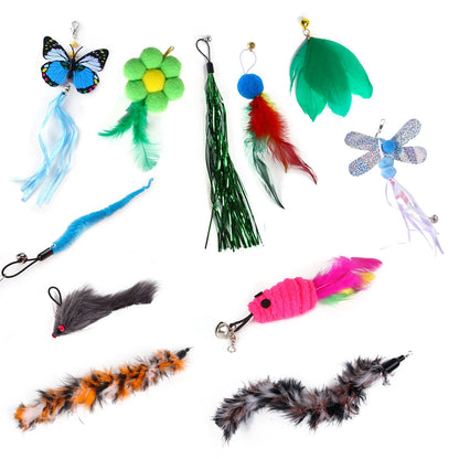 Interactive Feather Wand Refill Pack (11 Pcs)