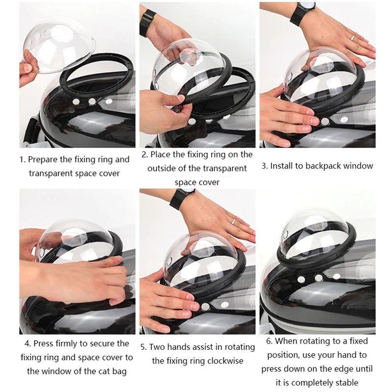 Breathable Space Capsule Pet Carrier Backpack