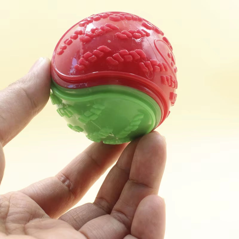 Interactive Squeaky Teething Chew Ball