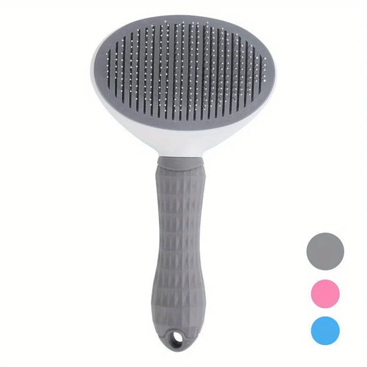 One-Click Self-Cleaning Grooming Brush