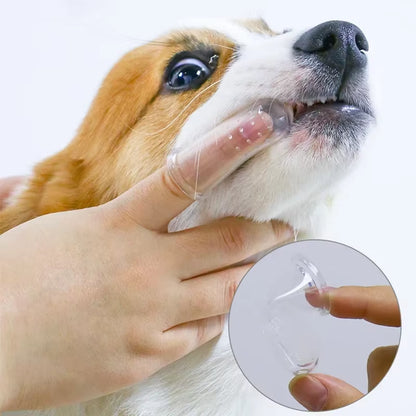 Soft Silicone Dental Finger Brush for Pets