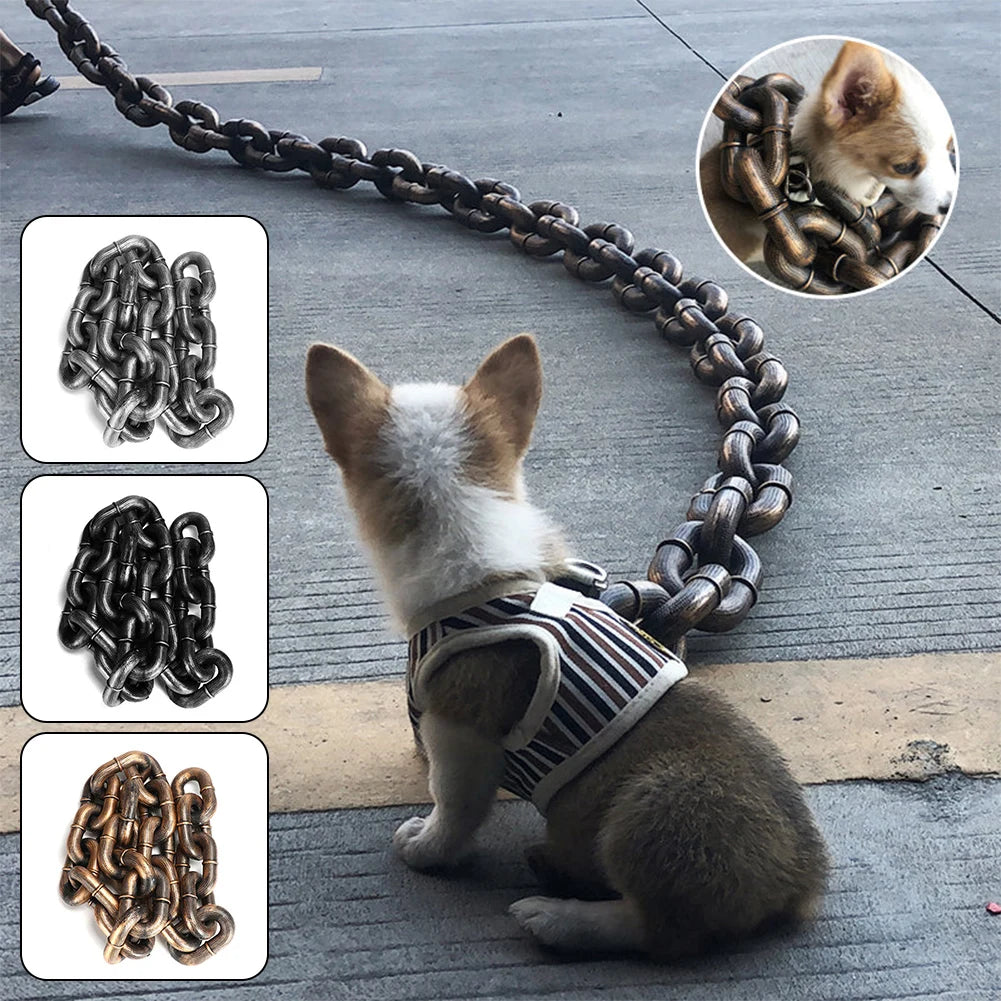 Lightweight Cuban Link Chain Dog Collar
